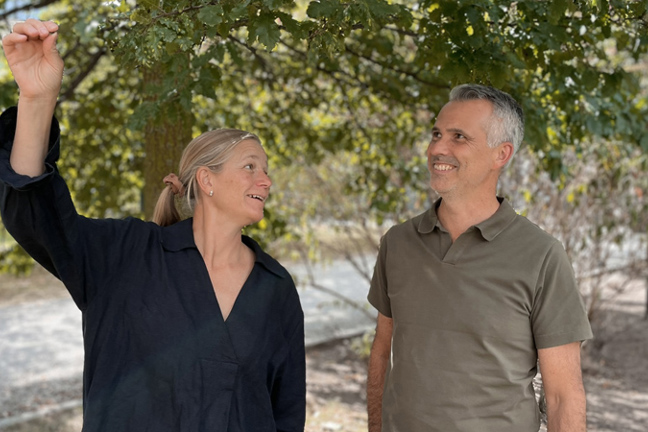 Anna Olsson och Gunnar Svensson på Tyréns