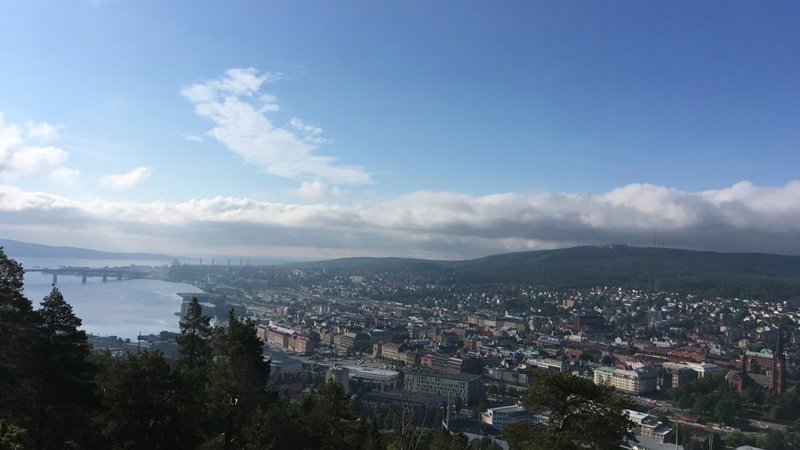 Sundsvall från norra berget